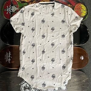 Hollister curved hem tee